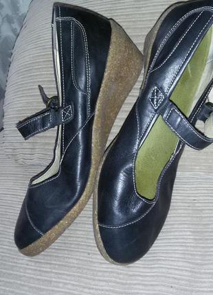 Красивые, качественные кожаные туфли green comfort 41 размер (26,5 см)1 фото