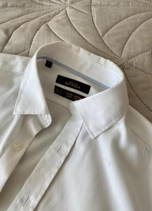 Белая мужская рубашка cortigiano in bottega3 фото