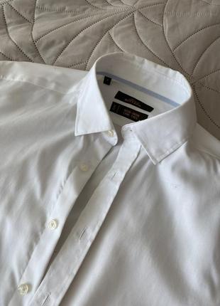 Белая мужская рубашка cortigiano in bottega9 фото