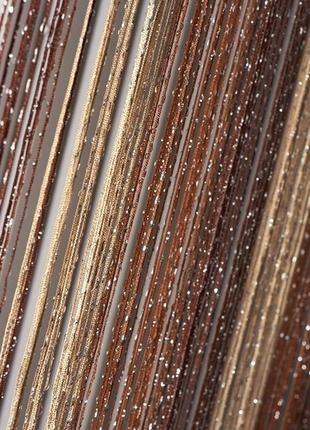 Штори нитки серпанок веселка дощ2 фото