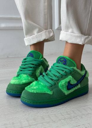 Кроссовки nike sb dunk х grateful dead green