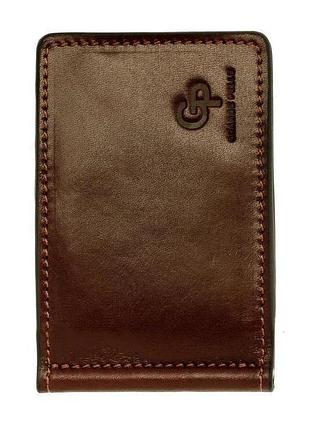 Затискач grande pelle onda 120х80х5 мм глянцева шкіра шоколад