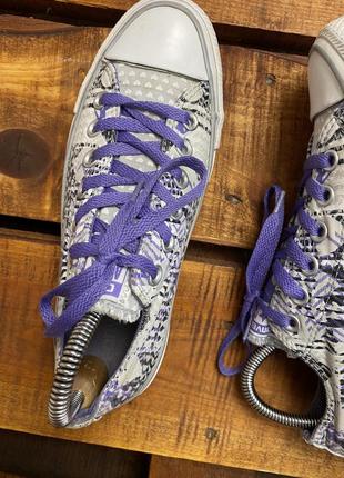 Жіночі кеди converse (конверс 37,5рр 24 см ідеал оригінал різнокольорові)6 фото