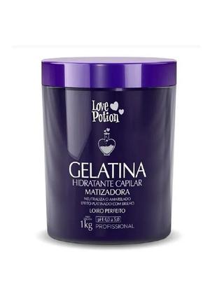 Love potion gelatina matizadora  для освітленого волосся ,1000мл