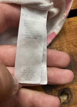 Детская хлопковая майка с принтом primark (примарк 4-5 лет 104-110 см идеал оригинал разноцветная)4 фото