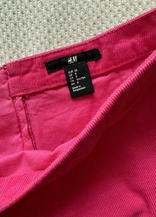 Яркая вельветовая юбка h&amp;m4 фото