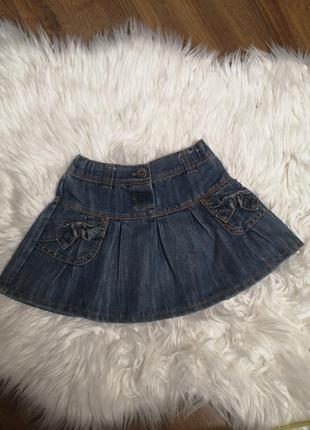 Джинсова спідниця /юбка next на 1-2 роки