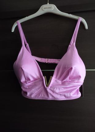 Купальник женский розовый раздельный бренд victoria's secret l,g3 фото