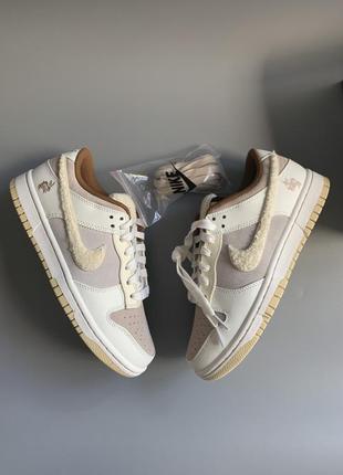 Кроссовки nike dunk low year of the rabbit fossil stone3 фото