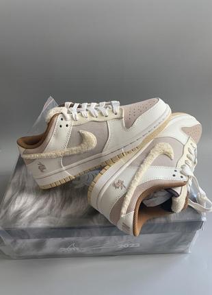 Кроссовки nike dunk low year of the rabbit fossil stone5 фото