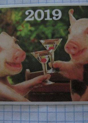Календарик. "год свиньи" 2019