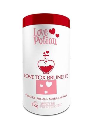 Ботокс для волос love potion love tox brunette, 1000 мл