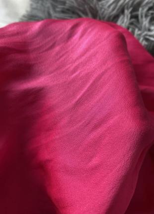 Красивая пижама под шелк легкая розовая с отливом 12 л7 фото
