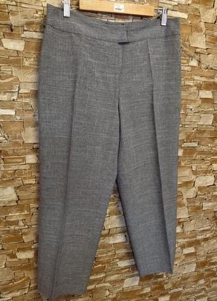 Хлопковые укороченные брюки,штаны,кюлоты,укороченные брюки,стильные,прямые3 фото