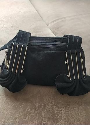 Сумка з натуральної замші