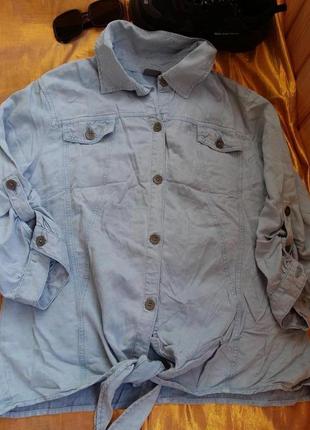 Крутая рубашка блуза с карманами под джинс оверсайз4 фото