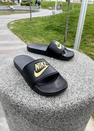 Мужские шлёпанцы найк nike + носки в подарок5 фото