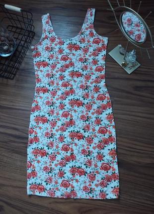 Сарафан в цветочный принт