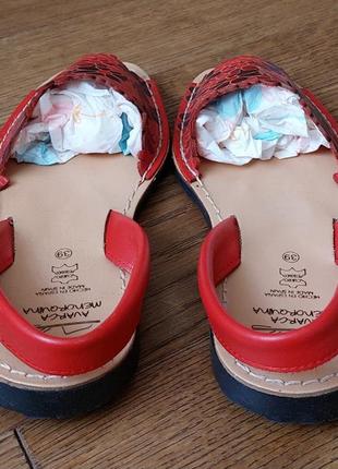 Менорки сандалии кожаные испания ориг.р.38-39(24,5 см)5 фото