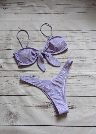 Сиреневый купальник от zaful