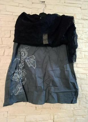 Длинная женская летняя оригинальная  юбка 44-46 размер2 фото