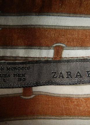 Блуза из тонкого хлопка zara p.l 100% хлопок6 фото