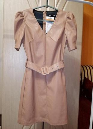 Платье эко кожа плаття еко шкіра  сукня нарядное вечернее sinsay