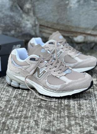 Кроссовки new balance nb 2002r protection pack driftwood нью беланс бежевые новый баланс нб 2002 замшевые  m2002rdl
