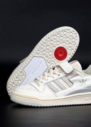 Женские кроссовки adidas forum white grey 37-40
