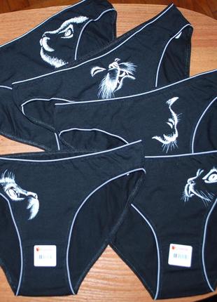 5 шт женские трусики слипы л донелла donella котик