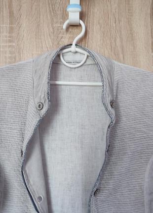 Итальянский льняной кардиган пиджак кофта кофточка размер 48-50-522 фото