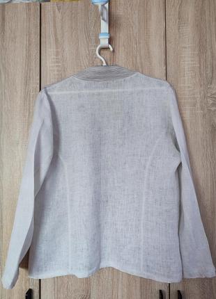 Итальянский льняной кардиган пиджак кофта кофточка размер 48-50-524 фото