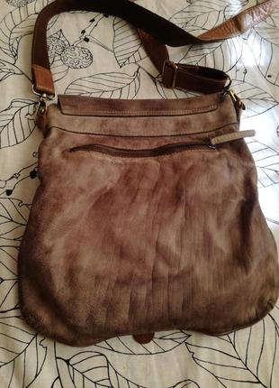 Кожаная шикарная сумка кроссбоди taschendieb(реал цвет 1 -е фото)