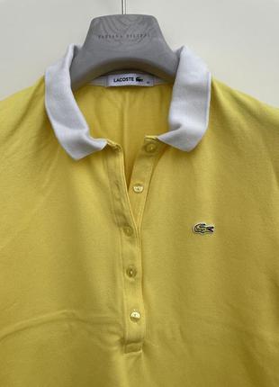 Lacoste поло 40 xs s оригинал желтое