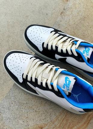 Nike air jordan 1 low travis scott blue/black/white
чоловічі жіночі кросівки блакитні білі 41 знижка скидка женские мужские кроссовки голубые белые8 фото