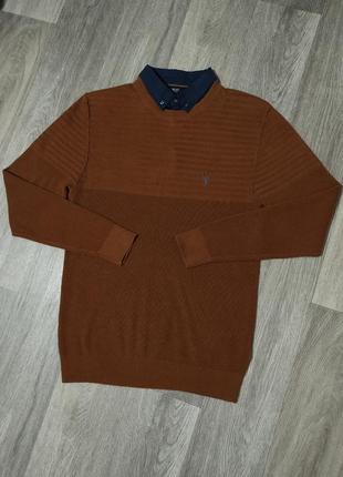 Чоловічий светр / next / коричневий светр / кофта / світшот / чоловічий одяг /