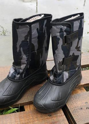 Сапоги резиновые мужские 41, 42 размер. цвет: камуфляж