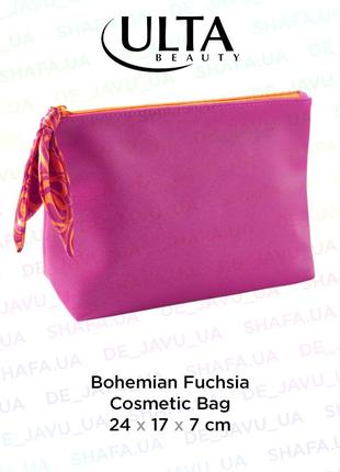 Містка косметичка ulta bohemian fuchsia cosmetic bag сумка для косметики