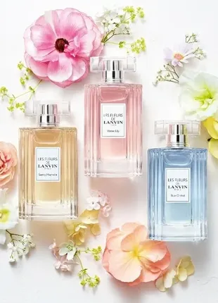 Les fleurs de lanvin: water lily, sunny magnolia и blue orchid, edt, 1 ml, оригинал 100%!!! делюсь!