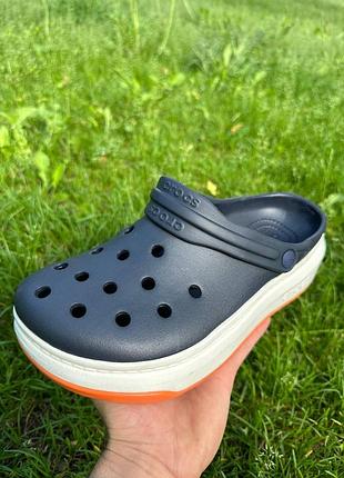 Кроксы crocs full force синие сабо  / шлепанцы