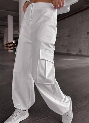 Костюм двійка штани карго піджак сорочка якісний базовий білий бежевий сірий чорний хакі трендовий стильний комплект7 фото