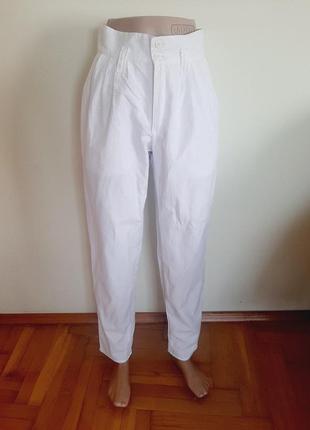 Брюки завышенная талия с защипами