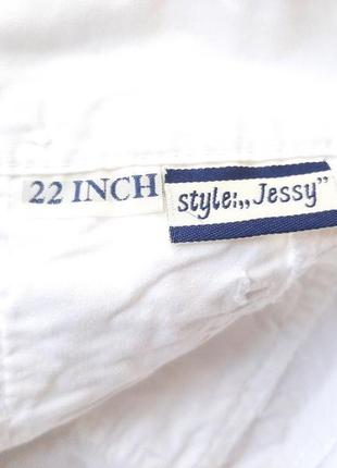 Бриджи белые шорты белые, капри белые женские хлопок cecil s, m8 фото