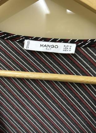 Платье mango размер m в полоску черная/бардо