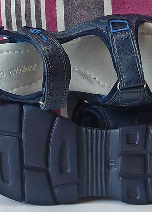Открытые кожаные спортивные босоножки сандалии ав-13 клиби clibee обувь для мальчика р.31,3610 фото