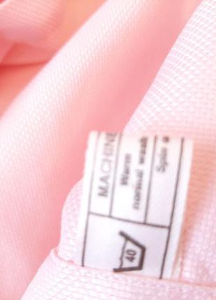 Рубашка премиум розовая haines &amp; bonner под запонки розовая английская 16" 41 см, xl10 фото