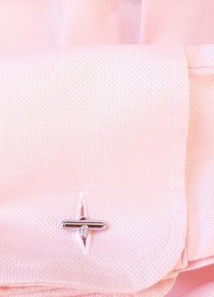 Рубашка премиум розовая haines &amp; bonner под запонки розовая английская 16" 41 см, xl9 фото