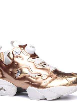 Instapump fury rose gold reebok шикарные женские кроссовки типа nike balenciaga3 фото