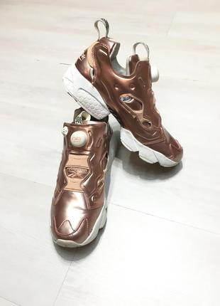 Instapump fury rose gold reebok шикарные женские кроссовки типа nike balenciaga4 фото