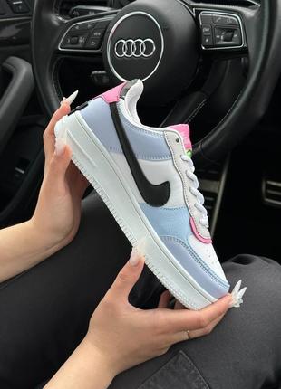 🔥женские кроссовки nike air force 1 shadow white sky yellow6 фото